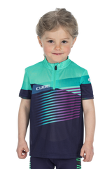 CUBE TEAMLINE Trikot ROOKIE kurzarm blue´n´mint