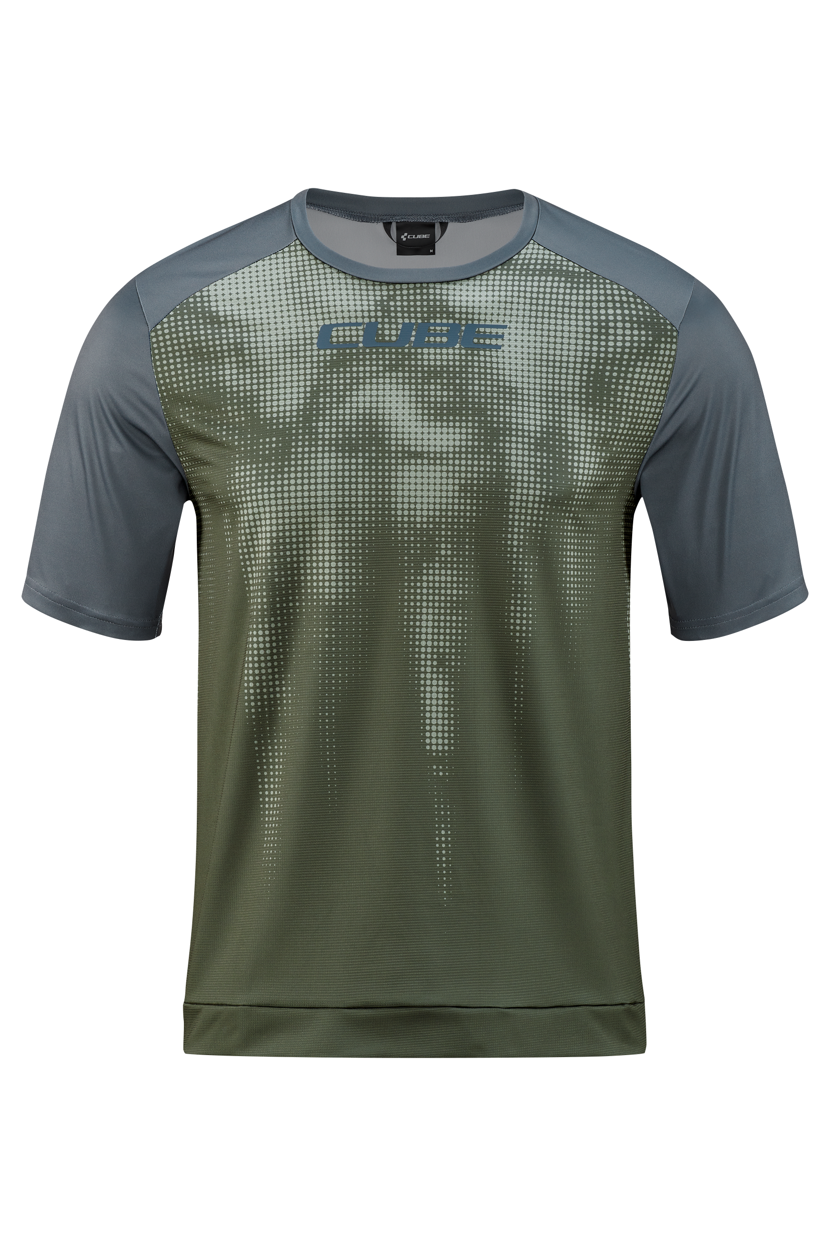 CUBE ATX Rundhalstrikot TM kurzarm olive´n´grey Herren