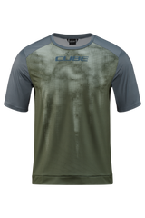 CUBE ATX Rundhalstrikot TM kurzarm olive´n´grey Herren