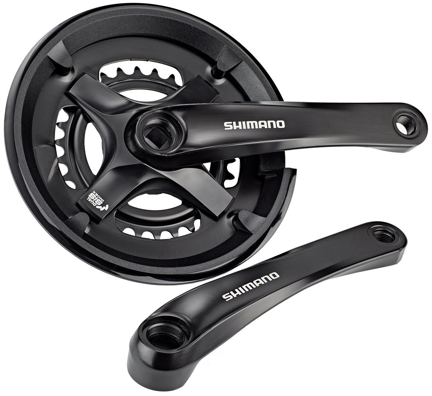 Shimano FC-TY501 Kurbelsatz 2x7/8-fach 46-30Z schwarz