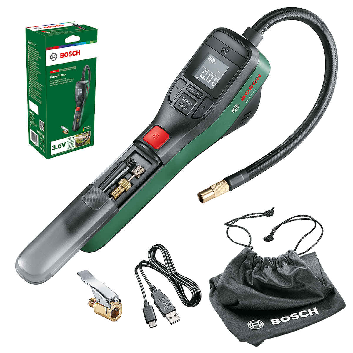 Bosch Easy Pump Kabellose Druckluftpumpe