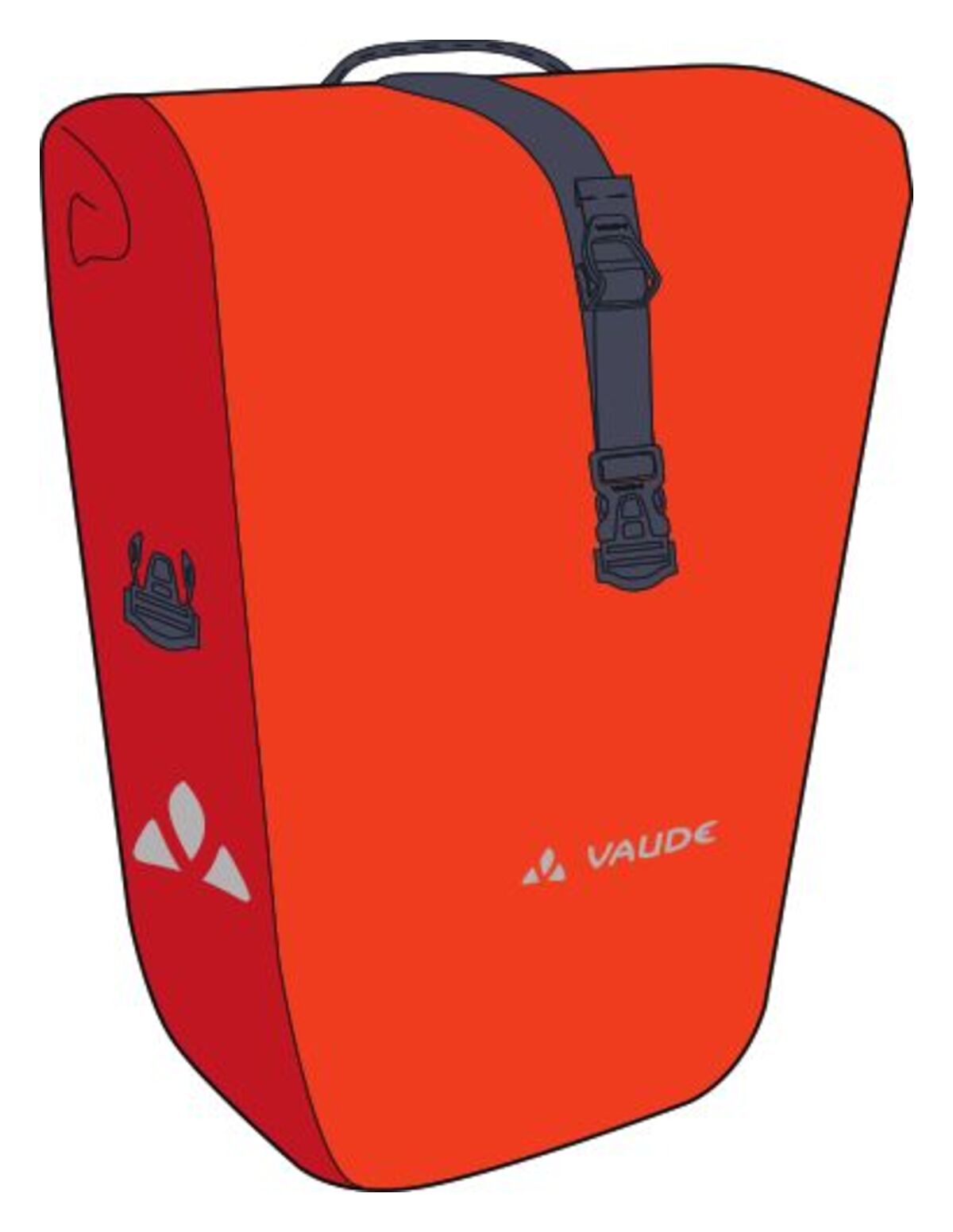 VAUDE Aqua Back Gepäckträgertasche rot