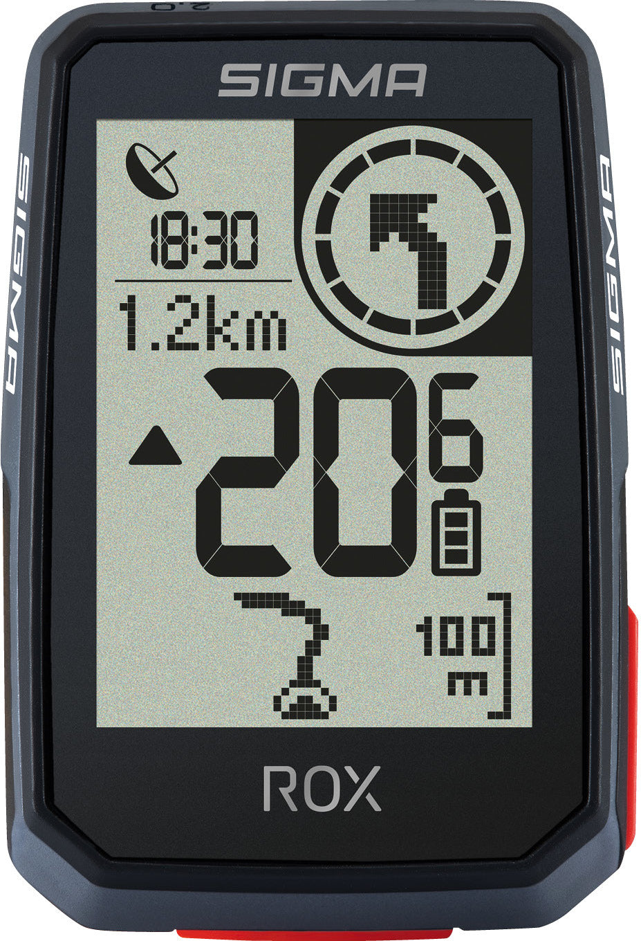 Sigma ROX 2.0 Fahrradcomputer inkl. Butler GPS Halterung schwarz