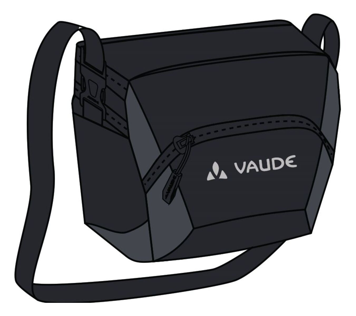 VAUDE OnTour Box L Tasche Klickfix ready schwarz