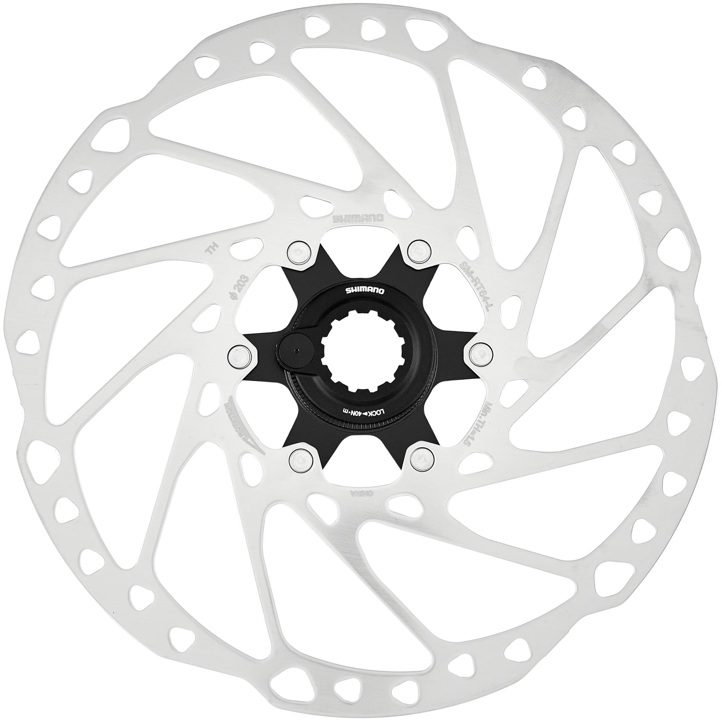 Shimano SM-RT64 Bremsscheibe mit Magnetischem Verschlussring 203mm