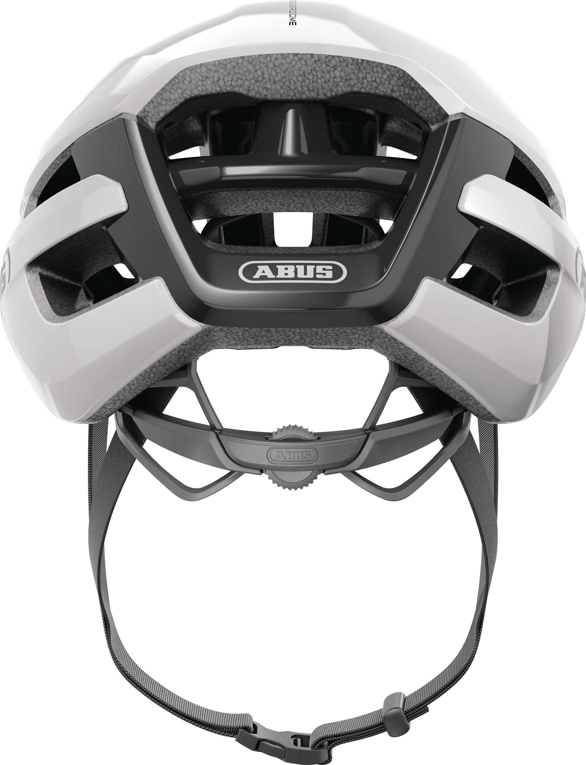 ABUS Powerdome Helm Road shiny weiß