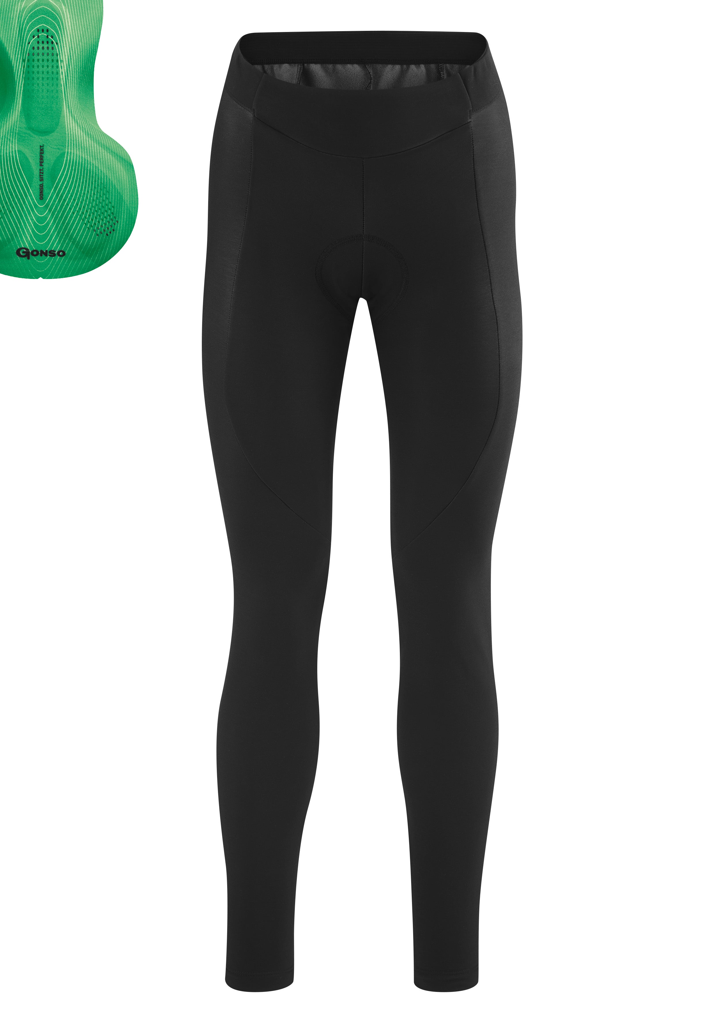 Gonso Sitivo Tight Women Black / Bright Green