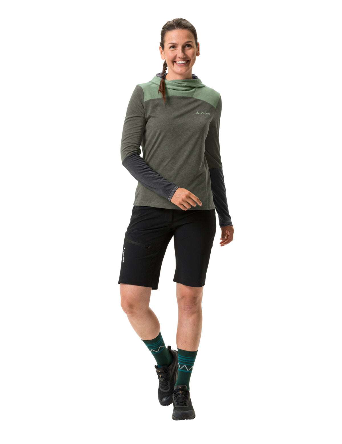 VAUDE Tremalzo Langarmshirt Damen oliv