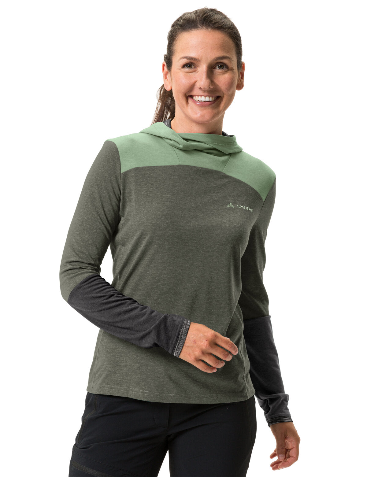 VAUDE Tremalzo Langarmshirt Damen oliv