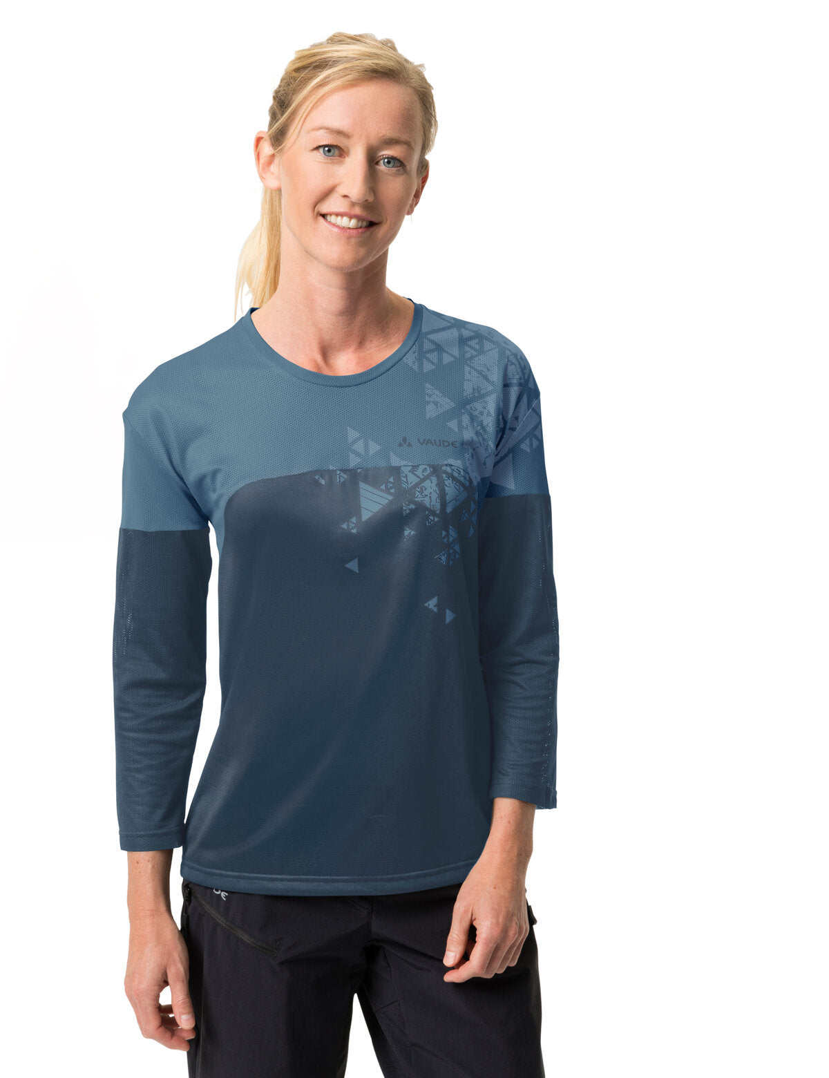 VAUDE Moab V Langarm T-Shirt Damen blau