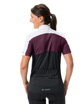 VAUDE Matera Kurzarm Full-Zip Trikot Damen schwarz/lila