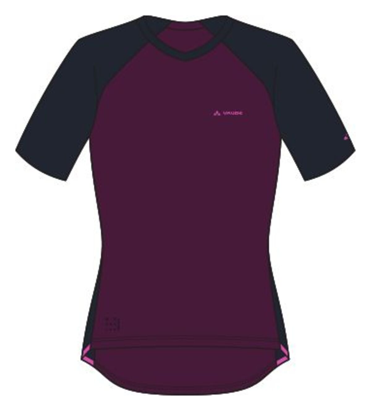 VAUDE Moab Pro Kurzarm Shirt Damen lila/schwarz