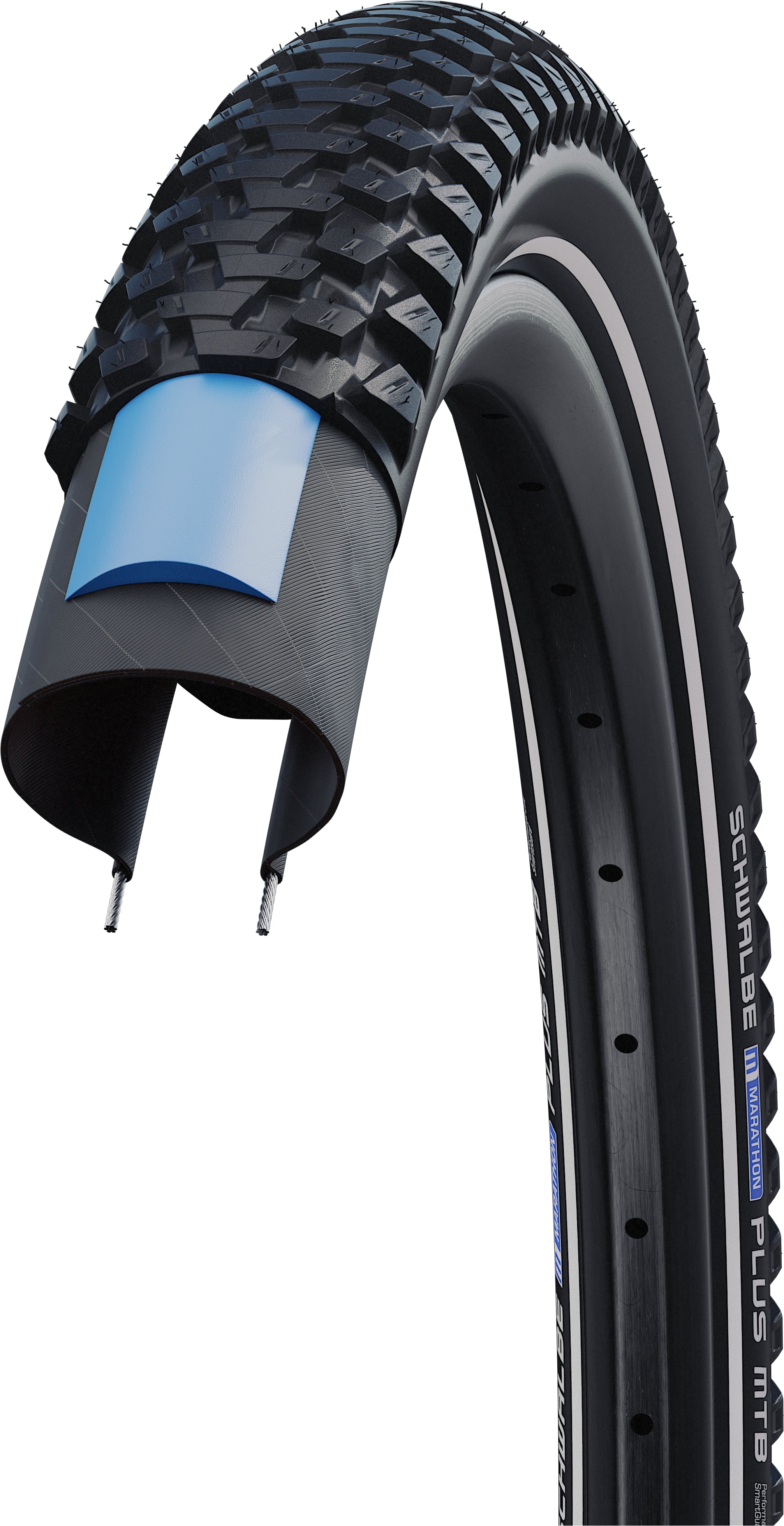 Schwalbe Marathon Plus MTB Performance SmartGuard Drahtreifen 26x2.10