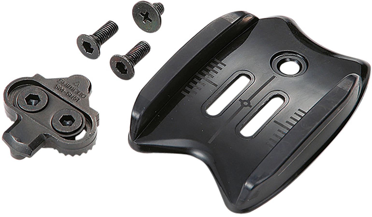 Shimano SPD Plattenadapter ohne Cleats mit langen Cleats Schrauben