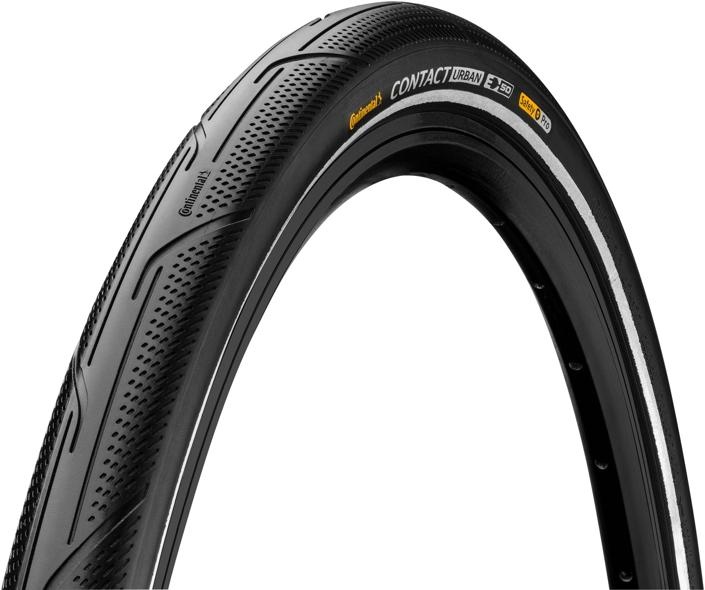 Continental Contact Urban Drahtreifen 28x1 1/4x1 3/4" Reflex E-50 SafetyPro schwarz