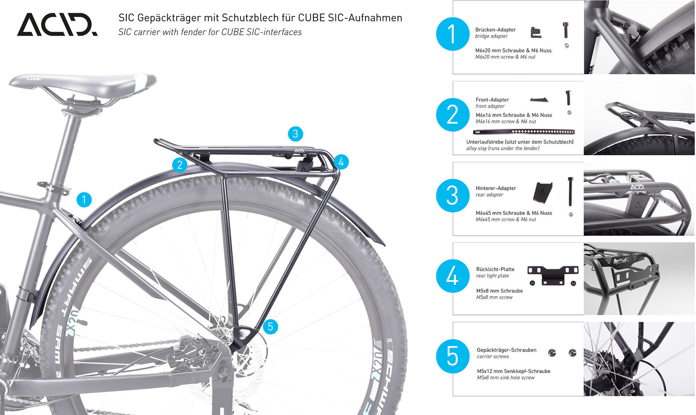 ACID Gepäckträger SIC 29" RILink