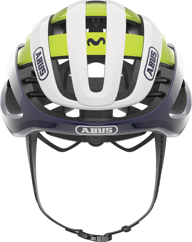 ABUS Airbreaker Helm Road Movistar Team