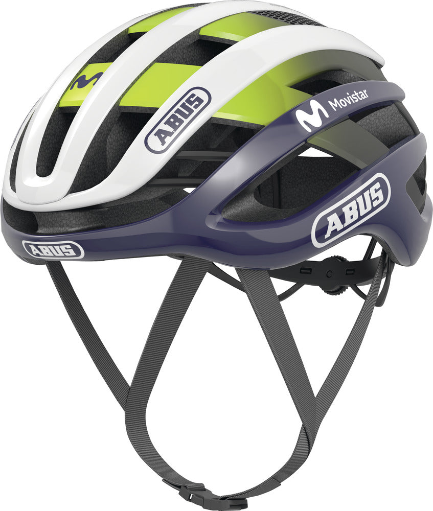 ABUS Airbreaker Helm Road Movistar Team