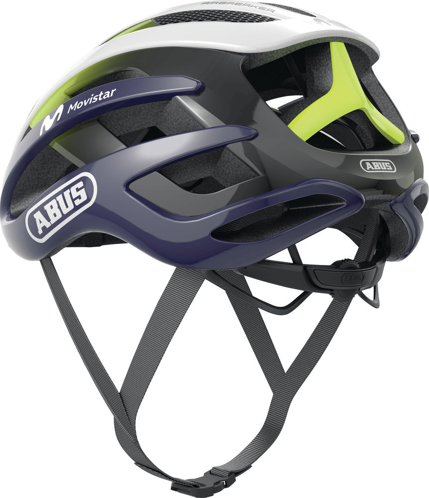 ABUS Airbreaker Helm Road Movistar Team