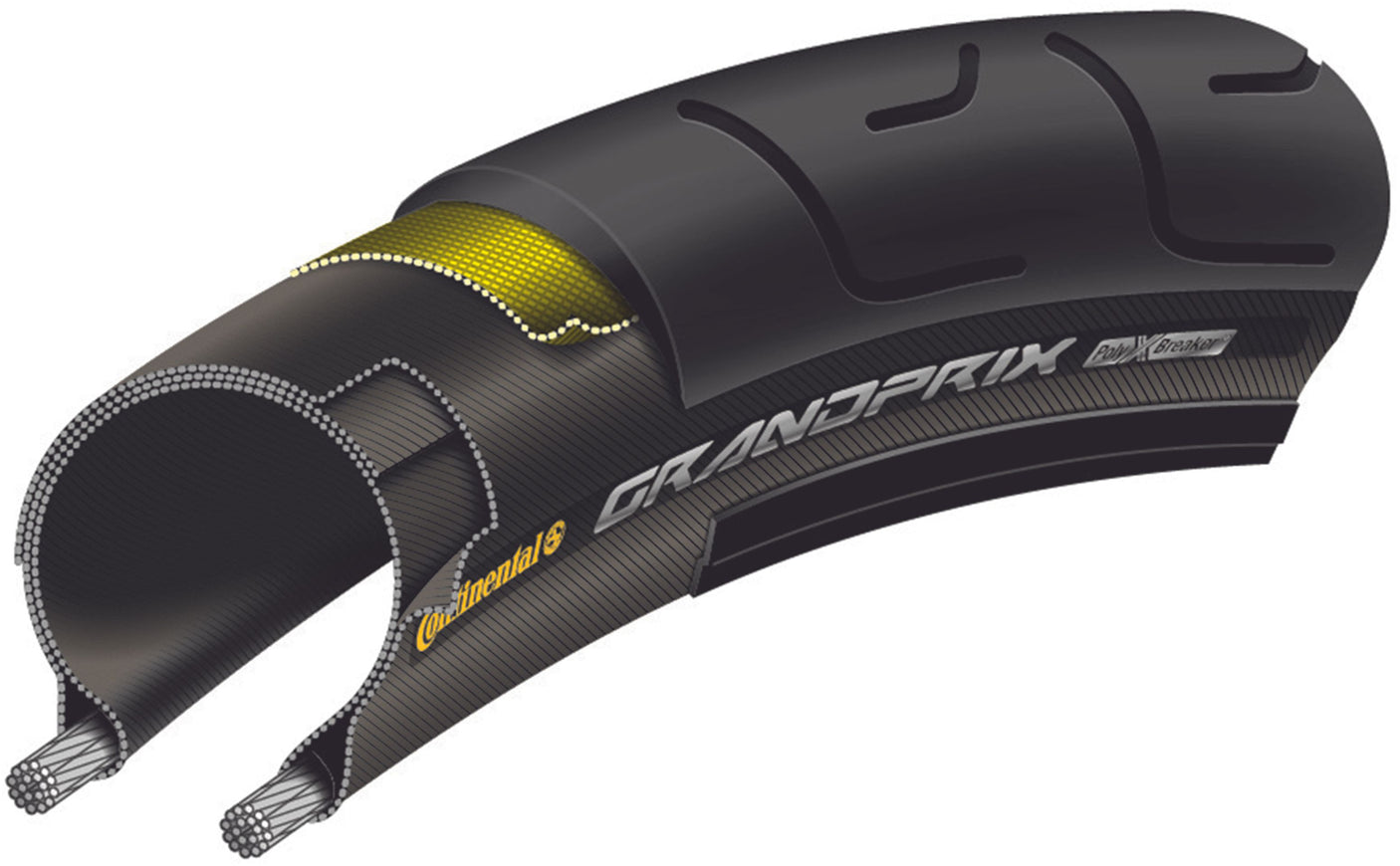 Continental Grand Prix Faltreifen 700x28C schwarz