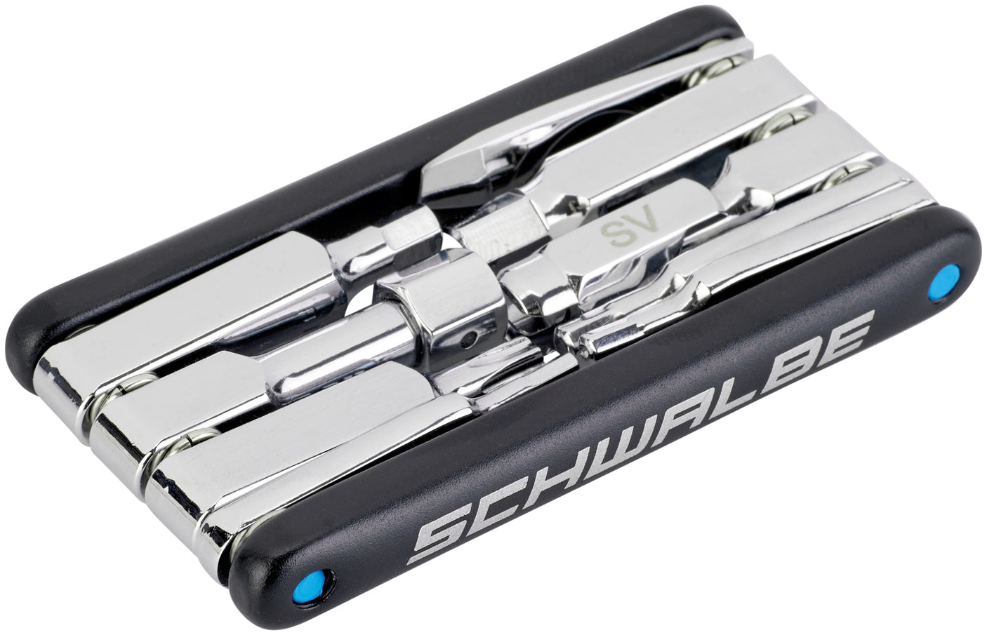 SCHWALBE Multitool 2.0 inkl. Ventilwerkzeug schwarz/silber