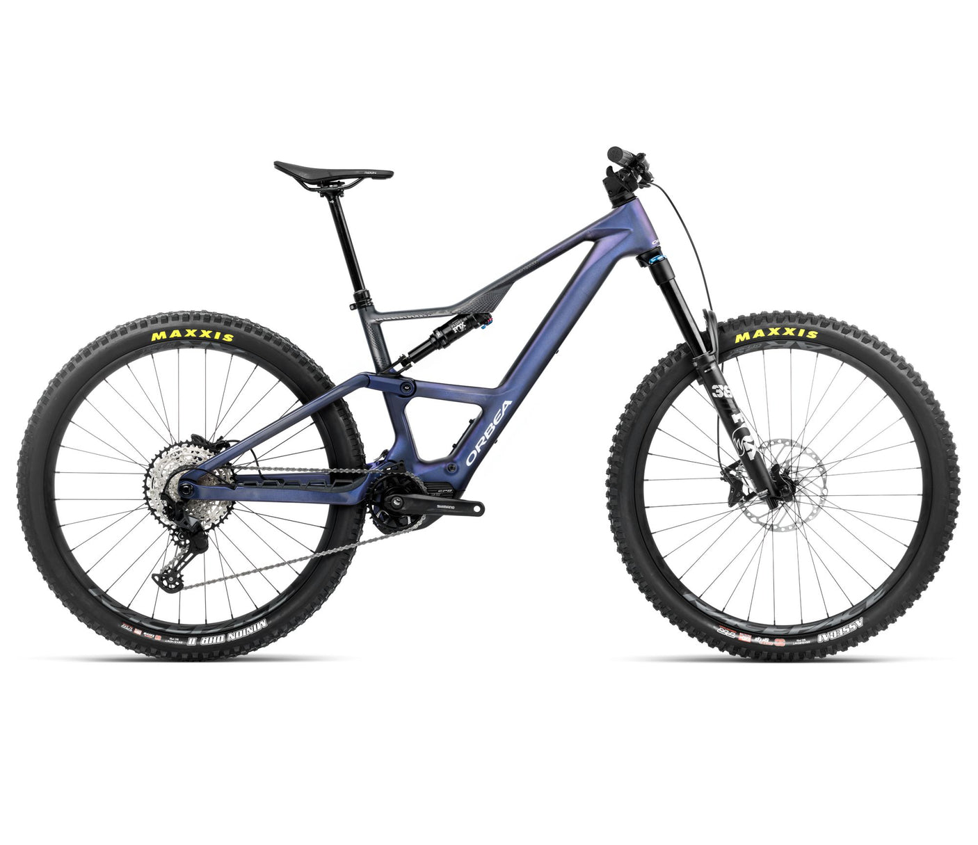 Orbea RISE LT M20 420W Tanzanite Carbon View - Carbon Raw (2025)