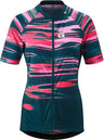 Gonso Copedello Kurzarm Full-Zip Fahrradtrikot Damen petrol/pink