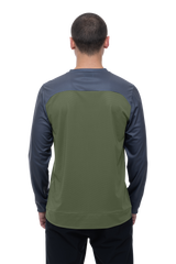 CUBE ATX Rundhalstrikot TM langarm olive´n´grey Herren