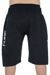 CUBE TEAMLINE Baggy Shorts ROOKIE inkl. Innenhose black´n´white