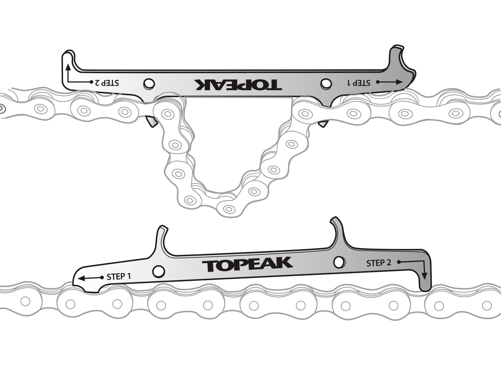 Topeak Kettenfixierhaken & Verschleißlehre