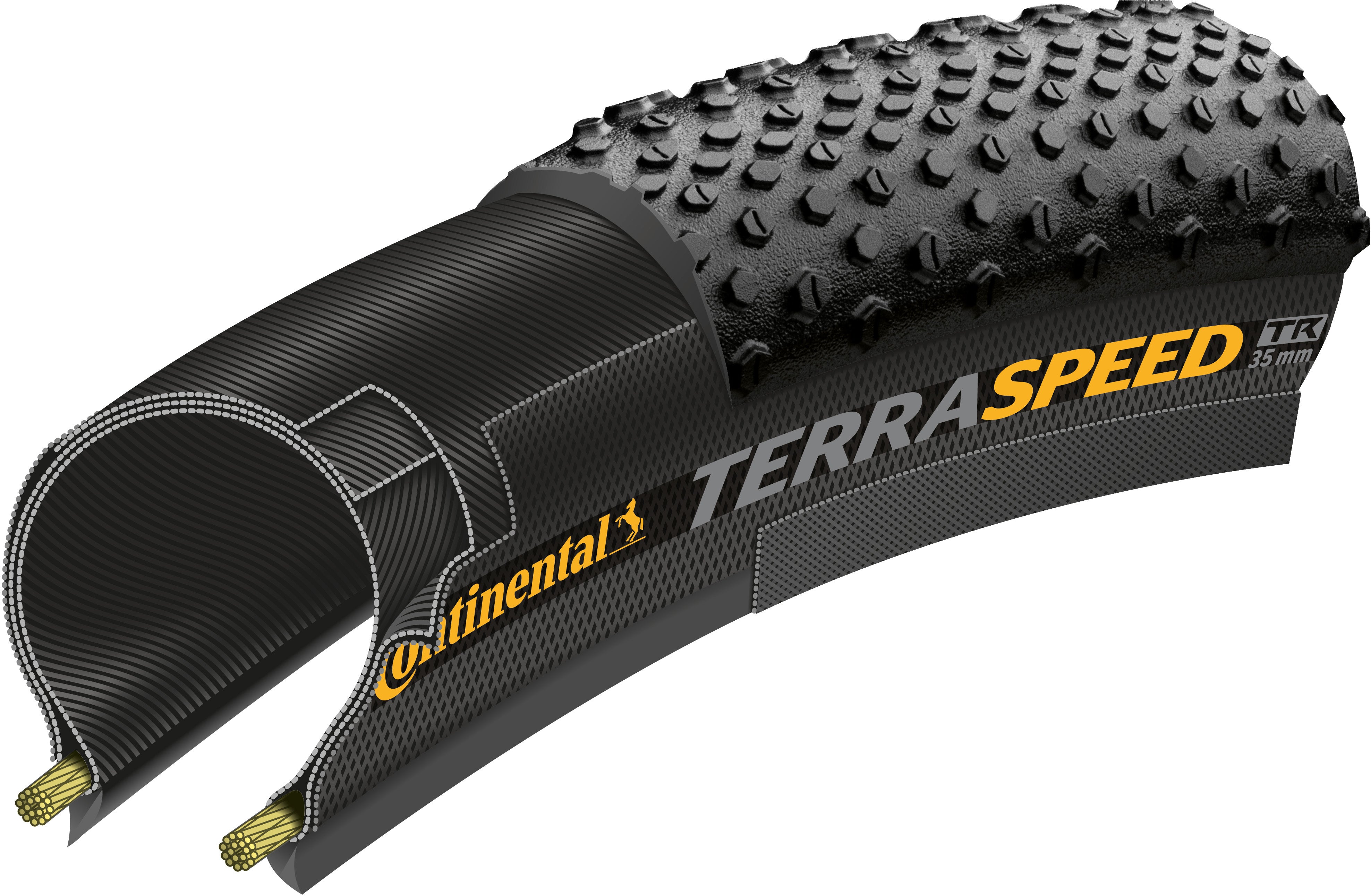 Continental Terra Speed ProTection Faltreifen 700x45C TLR E-25 schwarz/braun