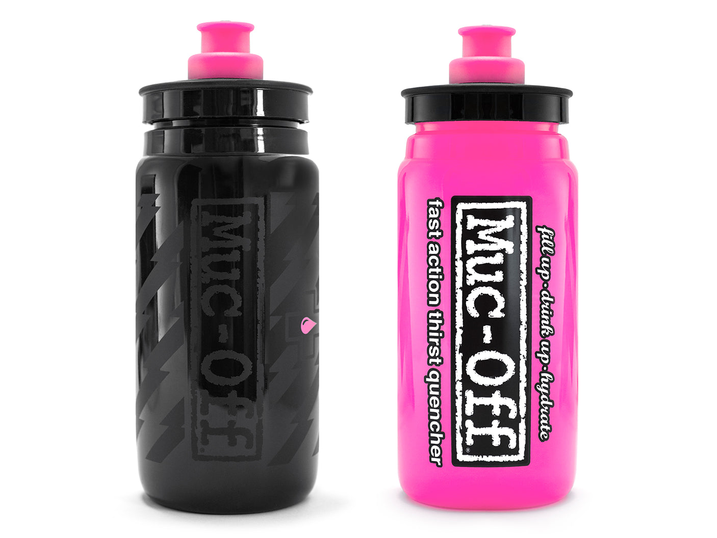 Muc-Off Elite Custom Fly Wasserflasche 0,5l pink